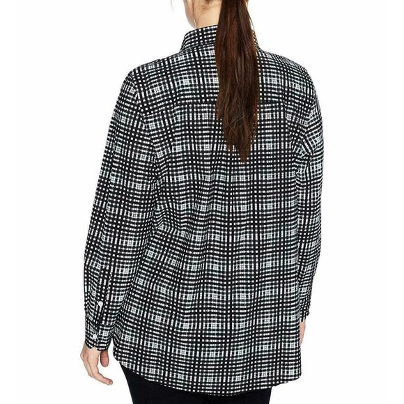 NWT Womens Plus Size 1X or 2X Nordstrom Lysse Schiffer Button Down Shirt Top - Picture 2 of 3